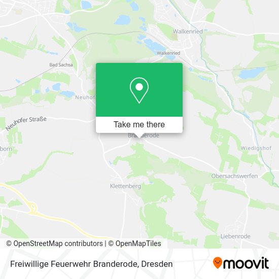 Карта Freiwillige Feuerwehr Branderode