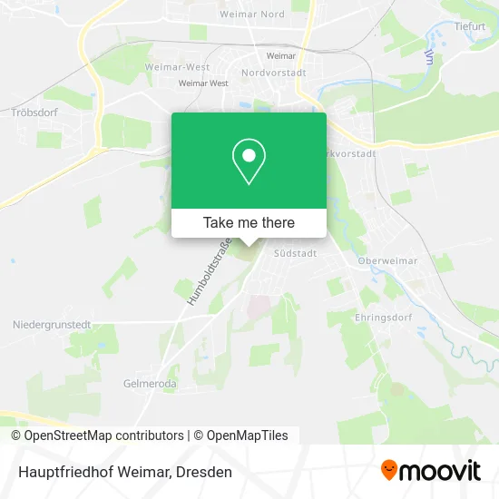 Карта Hauptfriedhof Weimar