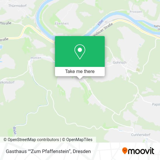 Карта Gasthaus ""Zum Pfaffenstein“