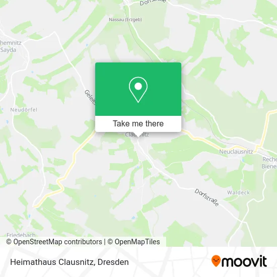 Heimathaus Clausnitz map