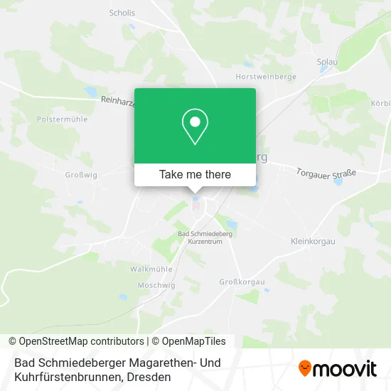 Карта Bad Schmiedeberger Magarethen- Und Kuhrfürstenbrunnen