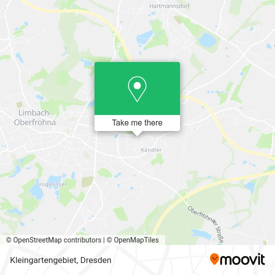 Карта Kleingartengebiet