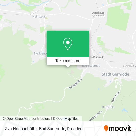 Карта Zvo Hochbehälter Bad Suderode