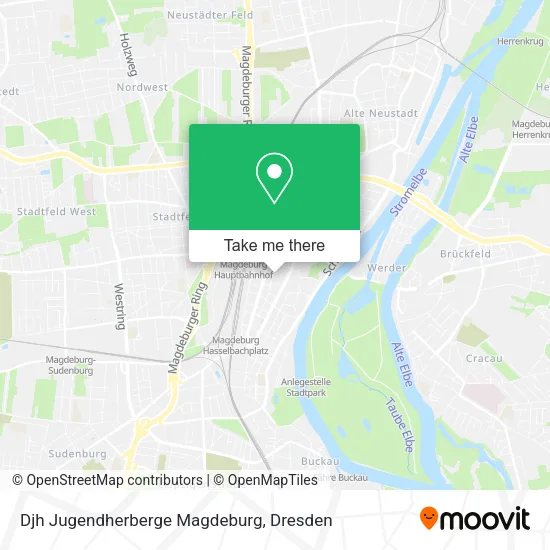 Карта Djh Jugendherberge Magdeburg