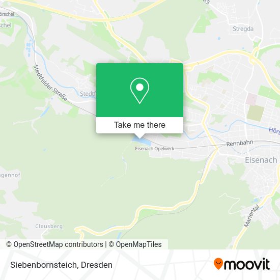 Карта Siebenbornsteich