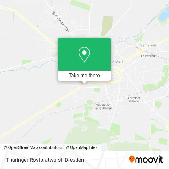 Карта Thüringer Rostbratwurst