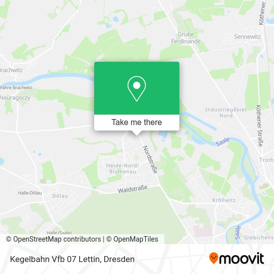 Карта Kegelbahn Vfb 07 Lettin