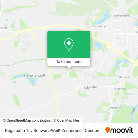 Карта Kegelbahn Tsv Schwarz-Weiß Zscherben