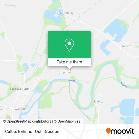Карта Calbe, Bahnhof Ost