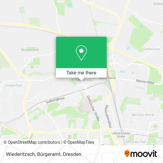 Карта Wiederitzsch, Bürgeramt