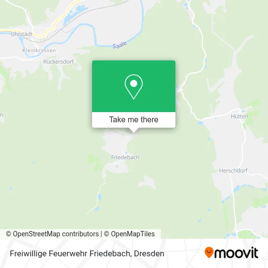 Карта Freiwillige Feuerwehr Friedebach