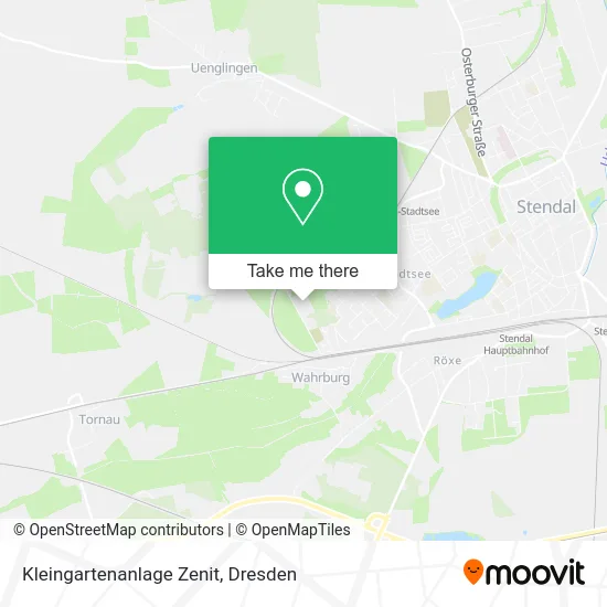 Карта Kleingartenanlage Zenit