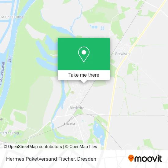 Карта Hermes Paketversand Fischer