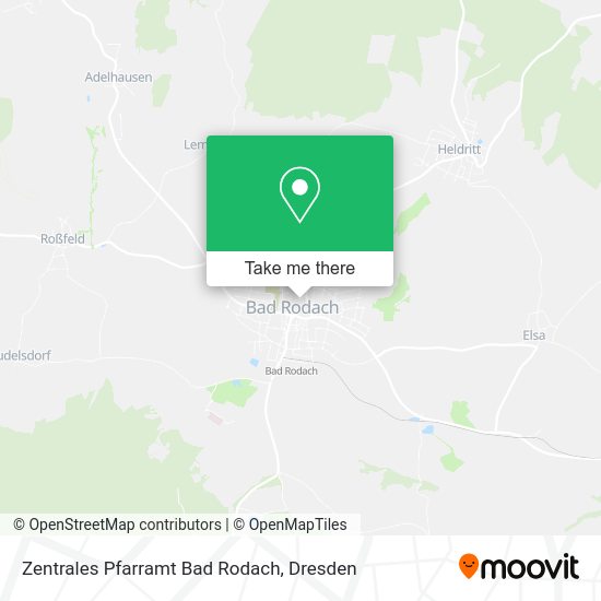 Карта Zentrales Pfarramt Bad Rodach