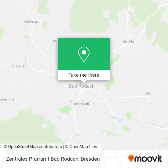 Карта Zentrales Pfarramt Bad Rodach