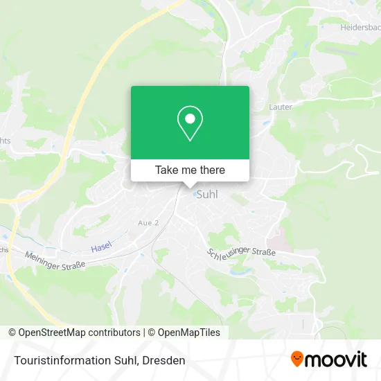 Карта Touristinformation Suhl