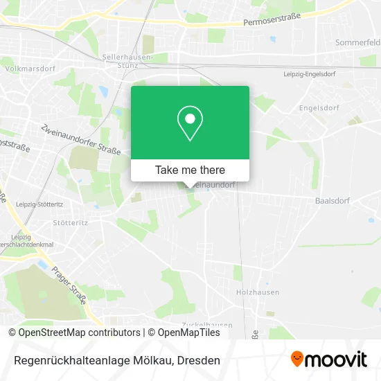 Карта Regenrückhalteanlage Mölkau