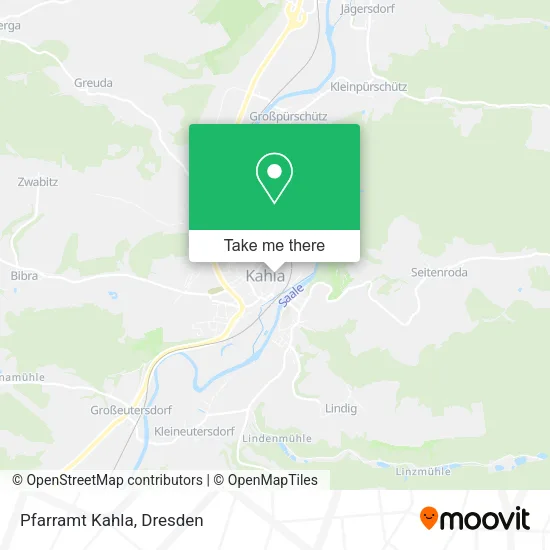 Карта Pfarramt Kahla