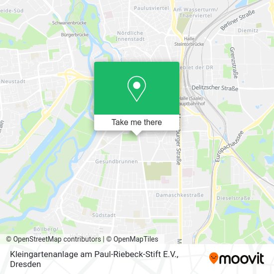 Карта Kleingartenanlage am Paul-Riebeck-Stift E.V.
