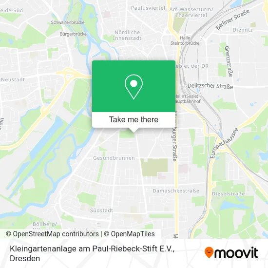 Карта Kleingartenanlage am Paul-Riebeck-Stift E.V.