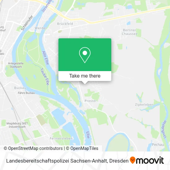 Карта Landesbereitschaftspolizei Sachsen-Anhalt