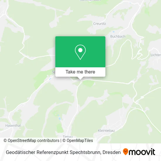 Карта Geodätischer Referenzpunkt Spechtsbrunn