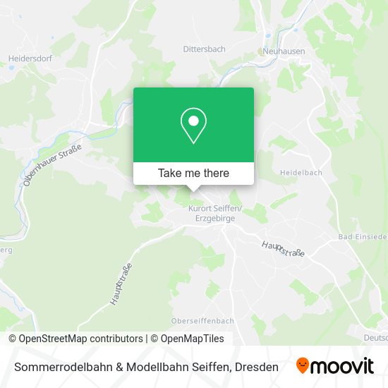 Карта Sommerrodelbahn & Modellbahn Seiffen
