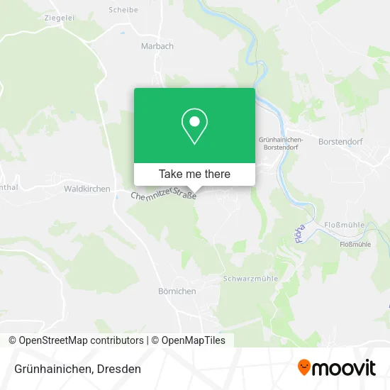Карта Grünhainichen