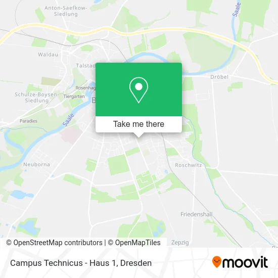 Карта Campus Technicus - Haus 1