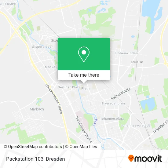 Packstation 103 map