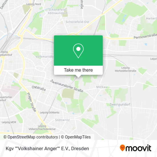 Карта Kgv ""Volkshainer Anger"" E.V.
