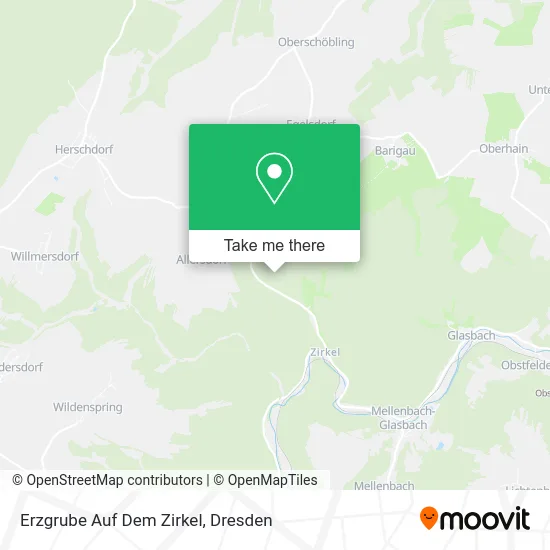 Карта Erzgrube Auf Dem Zirkel