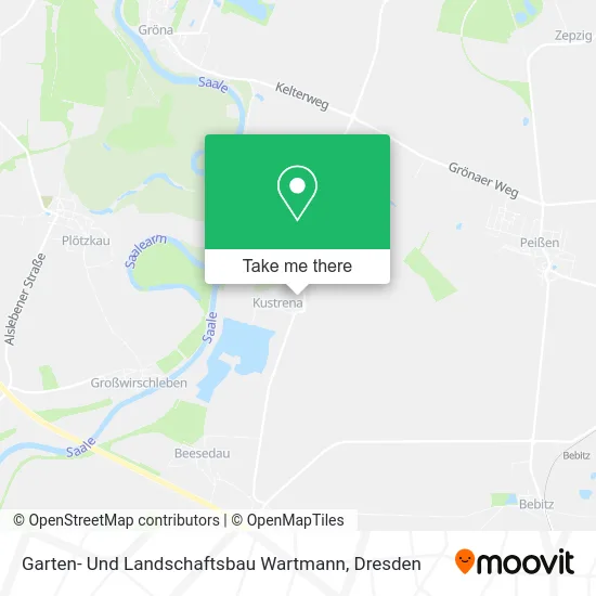 Карта Garten- Und Landschaftsbau Wartmann