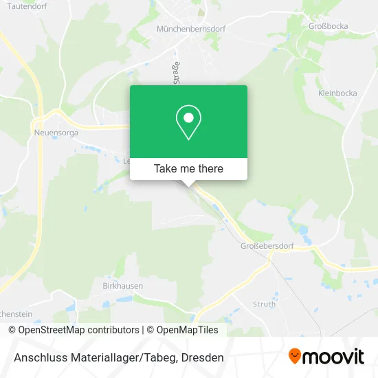 Карта Anschluss Materiallager/Tabeg