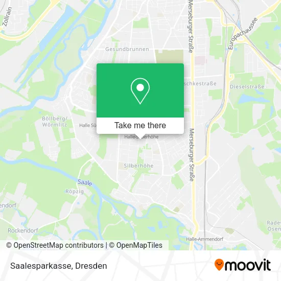 Карта Saalesparkasse