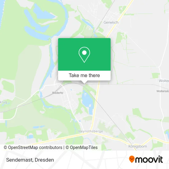 Карта Sendemast