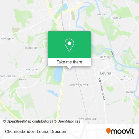 Карта Chemiestandort Leuna