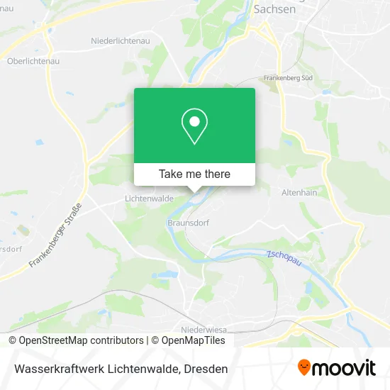 Карта Wasserkraftwerk Lichtenwalde