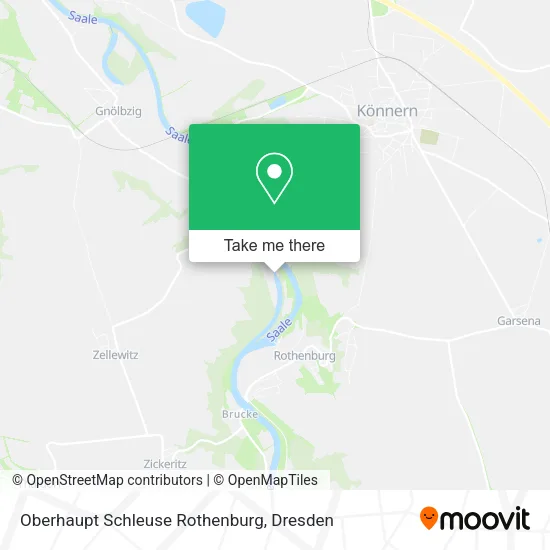Карта Oberhaupt Schleuse Rothenburg