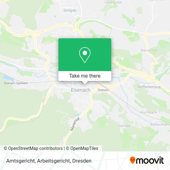 Карта Amtsgericht, Arbeitsgericht