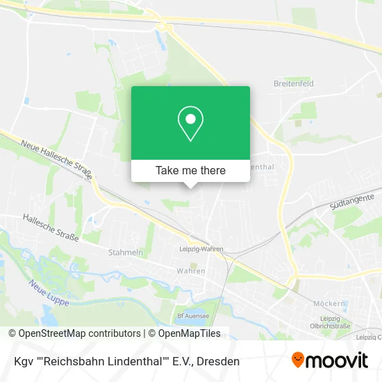 Карта Kgv ""Reichsbahn Lindenthal"" E.V.