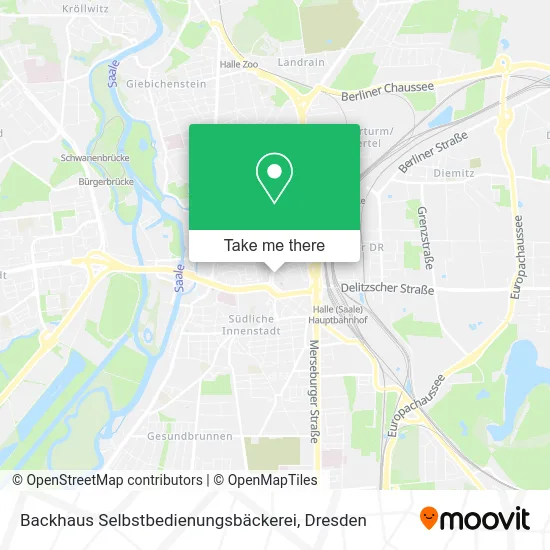 Карта Backhaus Selbstbedienungsbäckerei