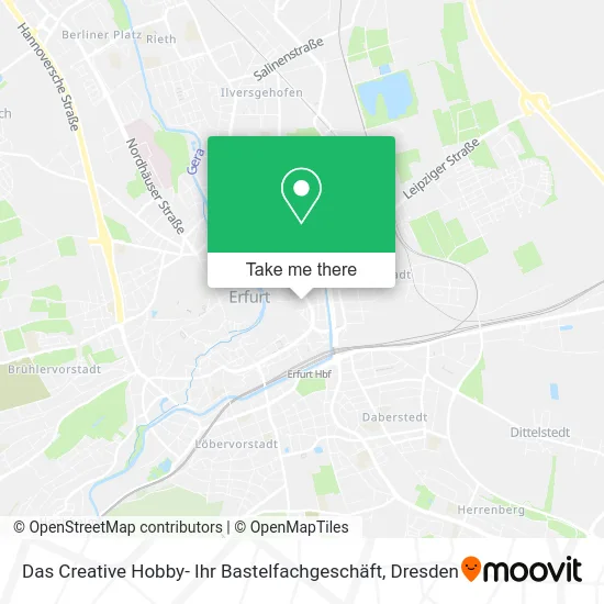 Карта Das Creative Hobby- Ihr Bastelfachgeschäft