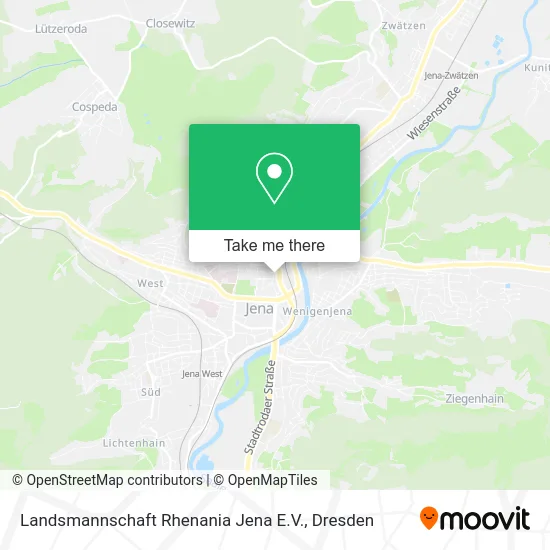 Карта Landsmannschaft Rhenania Jena E.V.