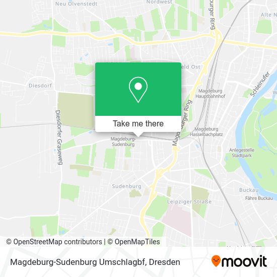 Карта Magdeburg-Sudenburg Umschlagbf