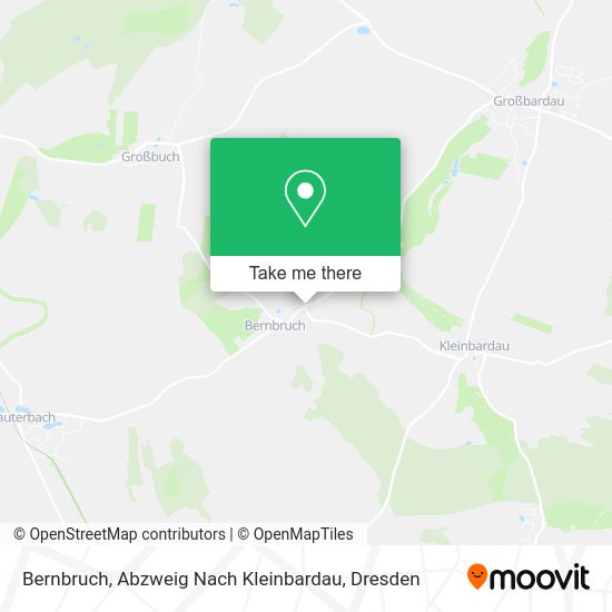 Карта Bernbruch, Abzweig Nach Kleinbardau