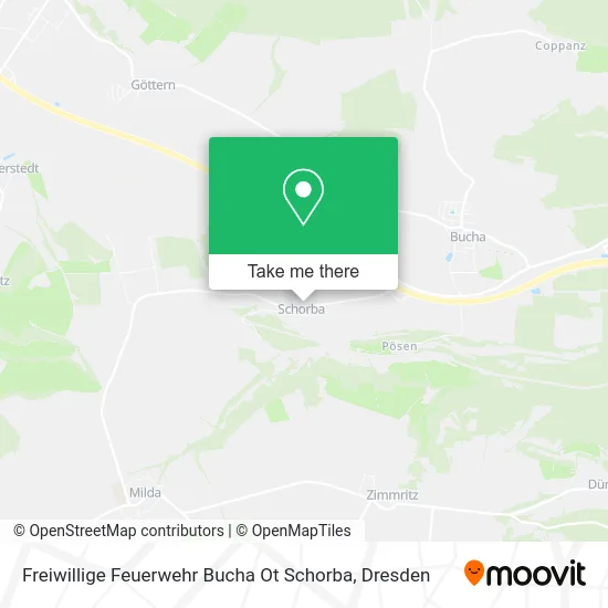 Карта Freiwillige Feuerwehr Bucha Ot Schorba