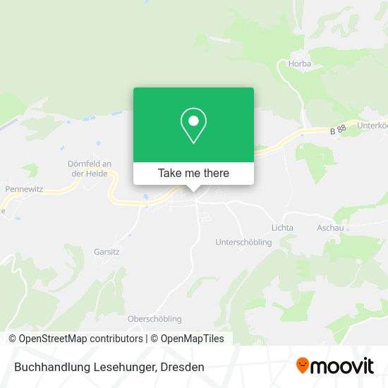 Карта Buchhandlung Lesehunger