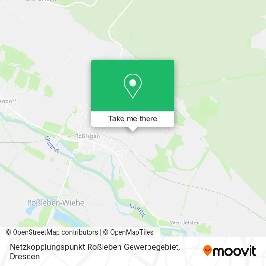 Карта Netzkopplungspunkt Roßleben Gewerbegebiet