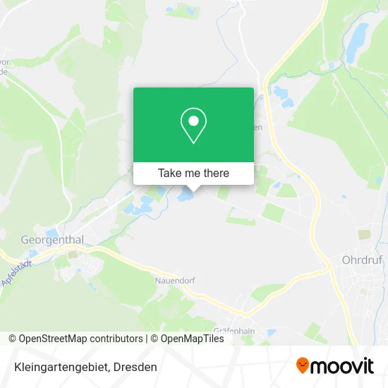 Карта Kleingartengebiet